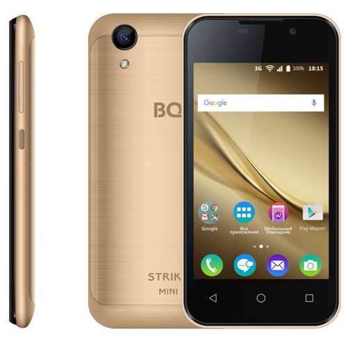 Смартфон BQ StrikeMini 1/8Гб Gold Brushed