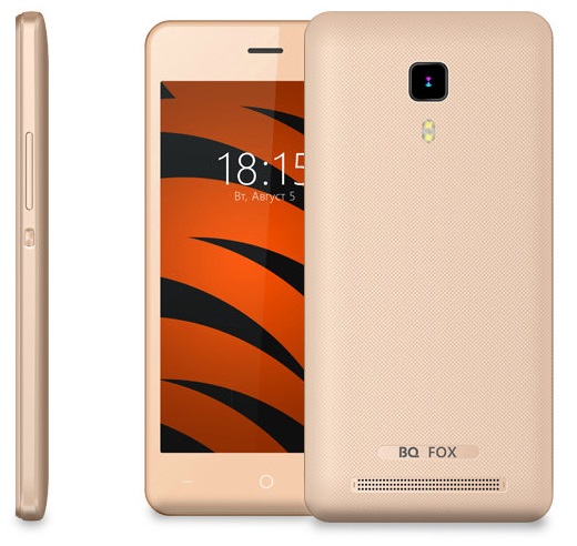 Смартфон BQ Fox 1/8Гб Champagne Gold