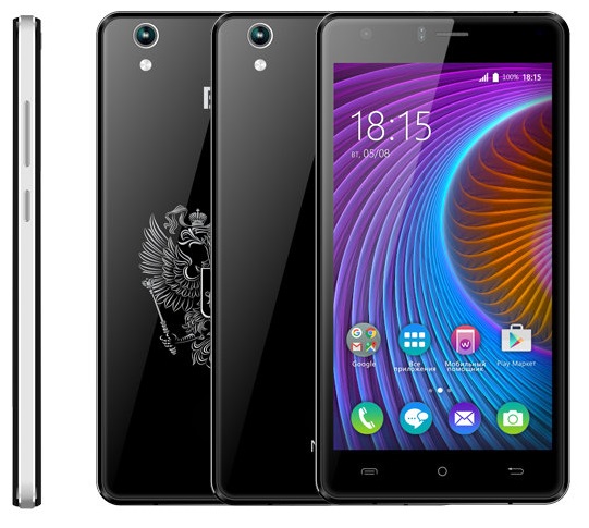 Смартфон BQ Nice2 Black (BQ-5503); 5.5"IPS(1280x720);