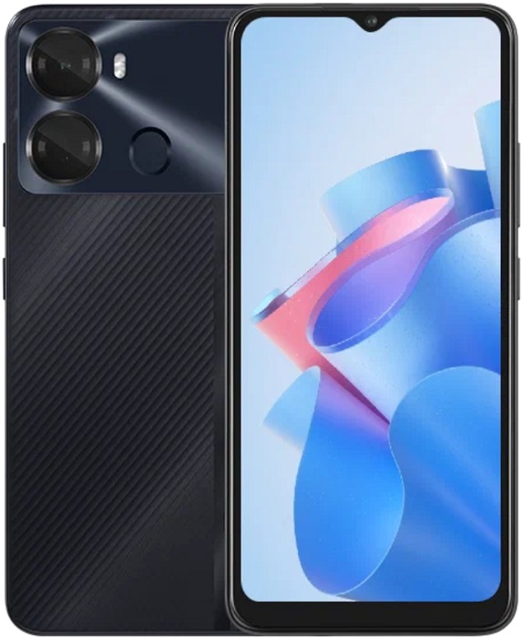 Смартфон iTel P40 4/128 Black; 6.6"(1612x720);