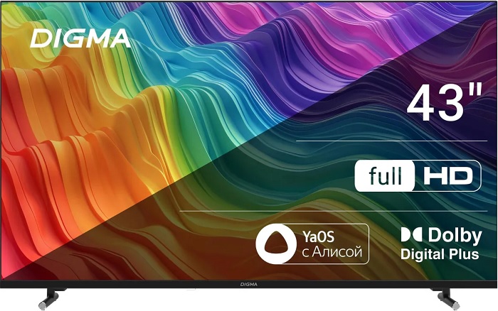 Телевизор 43" Digma DM-LED43SBB33; Direct LED;