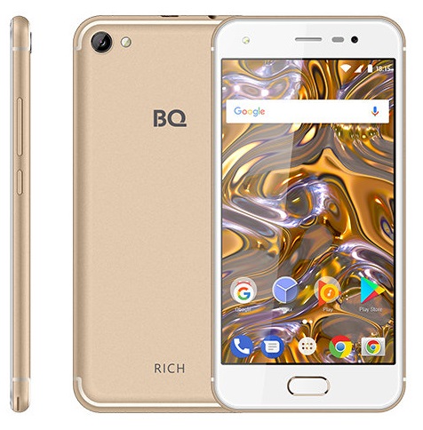 Смартфон BQ Rich 1/8Гб Gold (BQ-5012L);