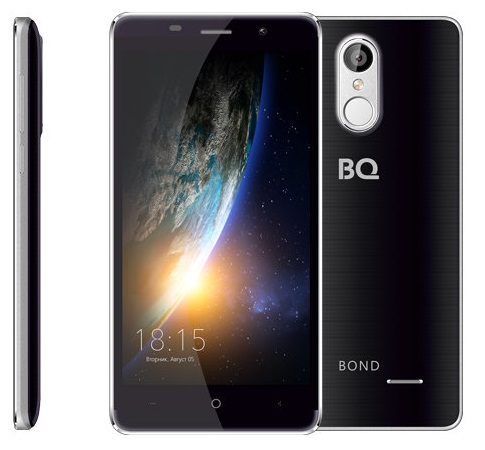 Смартфон BQ Bond Black (BQ-5022); 5"IPS(1280x720);