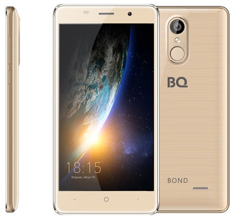 Смартфон BQ Bond Gold (BQ-5022); 5"IPS(1280x720);