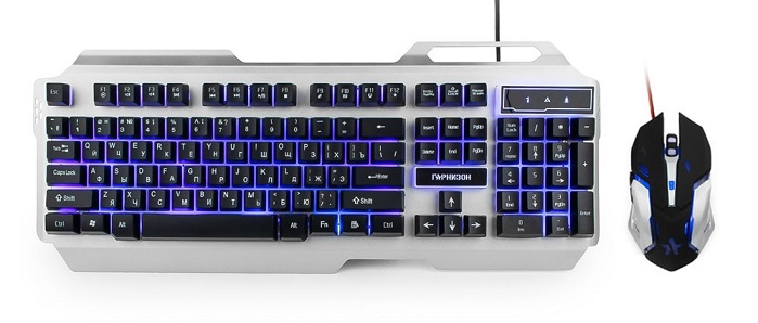 Комплект клавиатура + мышь Гарнизон GKS-510G;