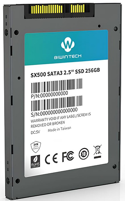 SSD-накопитель 2.5" 256Гб BiwinTech SX500 (52S3A8Q#G);