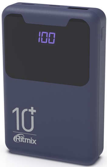 Портативный аккумулятор 10 000 мАч Ritmix