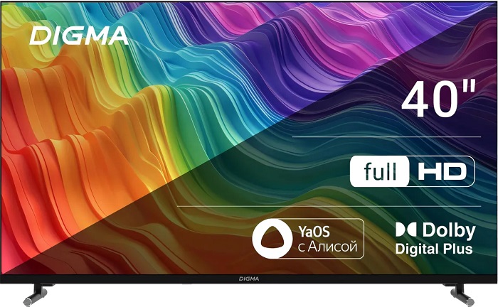 Телевизор 40" Digma DM-LED40SBB33; Direct LED;