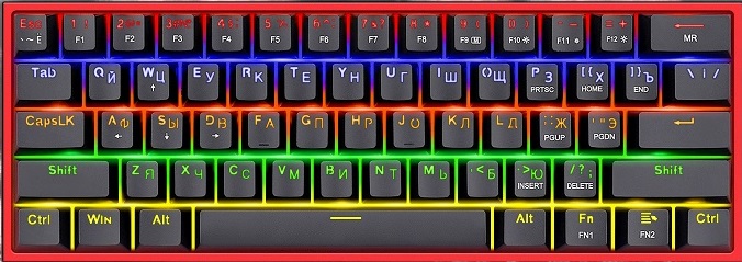 Клавиатура Redragon Fizz (70671); механическая; Outemu