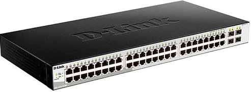 Коммутатор D-Link DGS-1210-52/ME/B1A; 48xRJ-45, 4xSFP; 100/1000