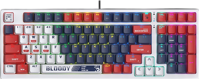 Клавиатура A4Tech Bloody S98 Sports Navy;
