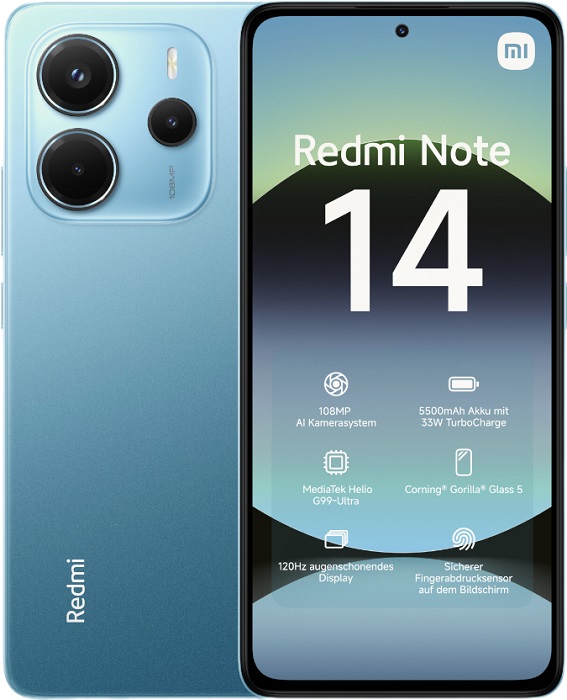 Смартфон Xiaomi REDMI Note 14 8/256Гб