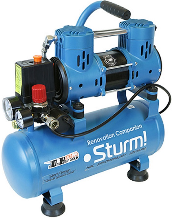 Компрессор поршневой безмасляный Sturm AC93210OL; 900