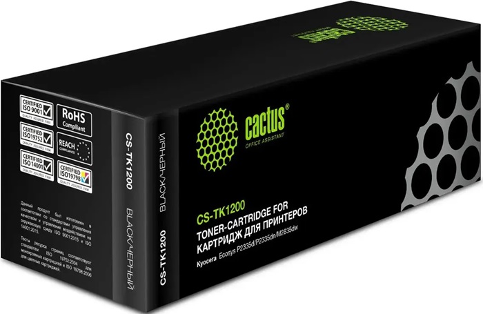 Картридж лазерный Cactus CS-TK1200; M2235dn/M2735dn/M2835dw/P2334d/P2335dn/P2335dw; 3