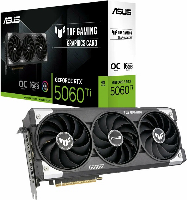 Видеокарта nVidia RTX 5060Ti Asus TUF-RTX5060TI-O16G-GAMING