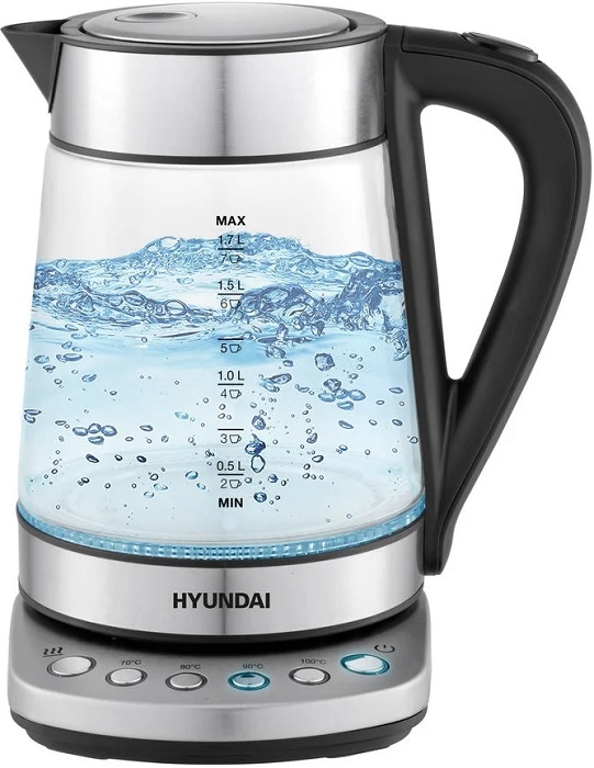 Электрочайник Hyundai HYK-G3026; 2200 Вт; 1.7
