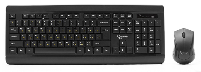 Комплект клавиатура + мышь Gembird KBS-8001;
