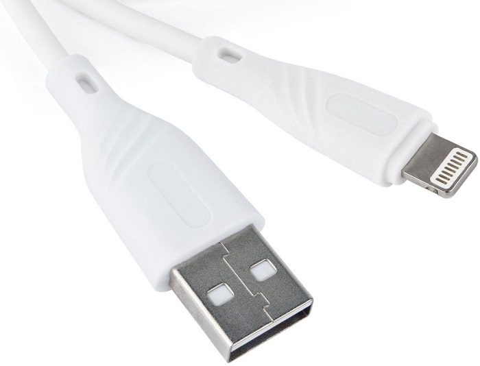 Кабель AM/Lightning Cablexpert Classic 0.1 (CCB-USB-AMAPO1-1MW);