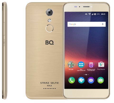 Смартфон BQ StrikeSelfieMax Gold Brushed (BQ-5504);
