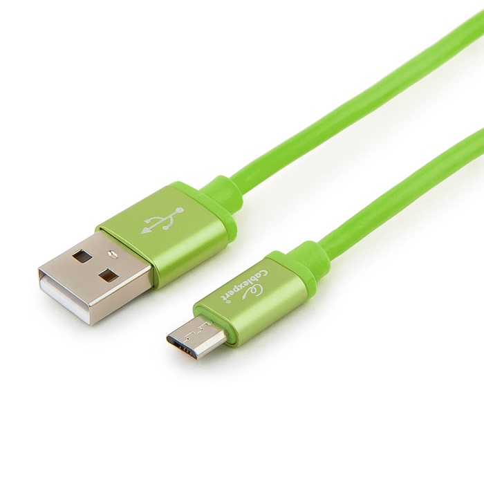 Кабель AM/microBM 5p Cablexpert Silver (CC-S-mUSB01Gn-1M);